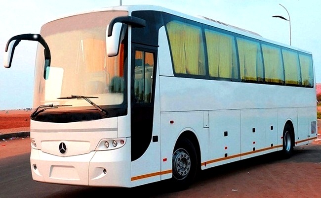 Mercedes Bus Hire With Washroom Book Mercedes Coach With