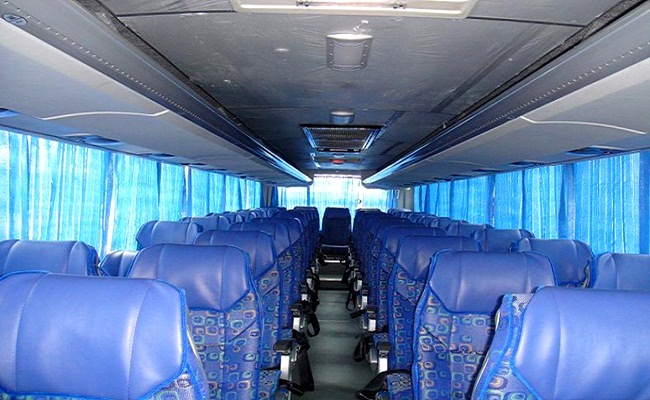 Mercedes Coach With Toilet Facilities Hire Delhi With