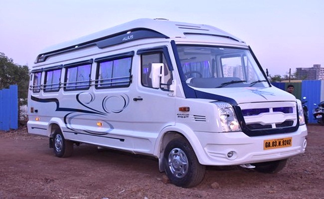 tempo traveller in goa airport